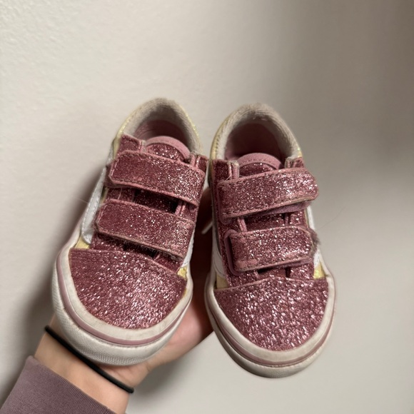 Sparkle Glitter Baby Toddler Kids Vans size 4 - Picture 1 of 5